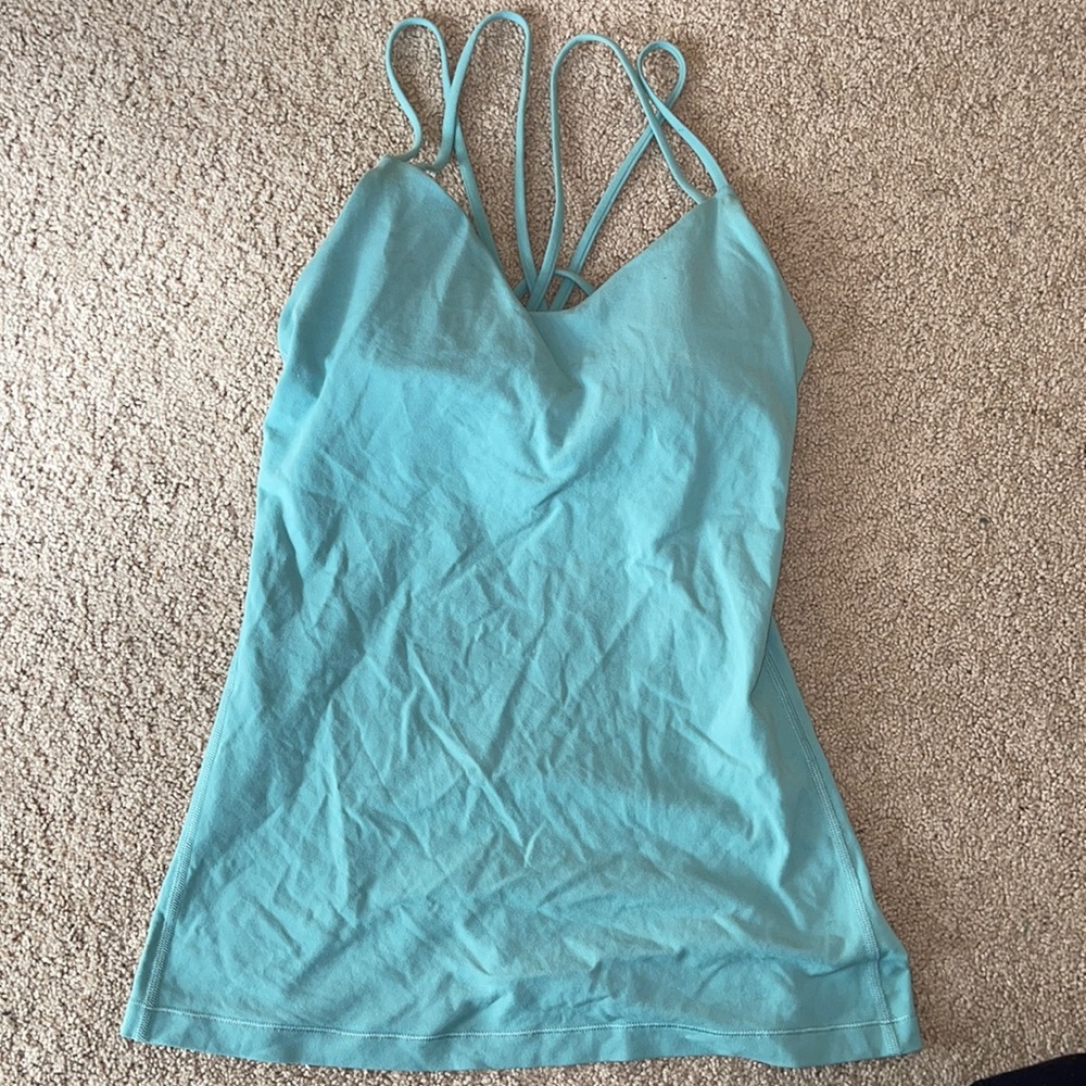 Blue athletic top